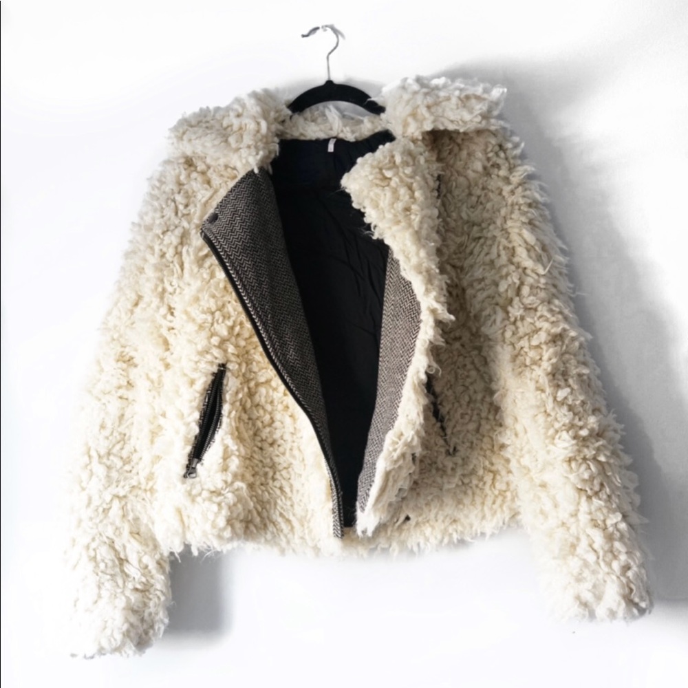 Free People Sherpa Moto Jacket